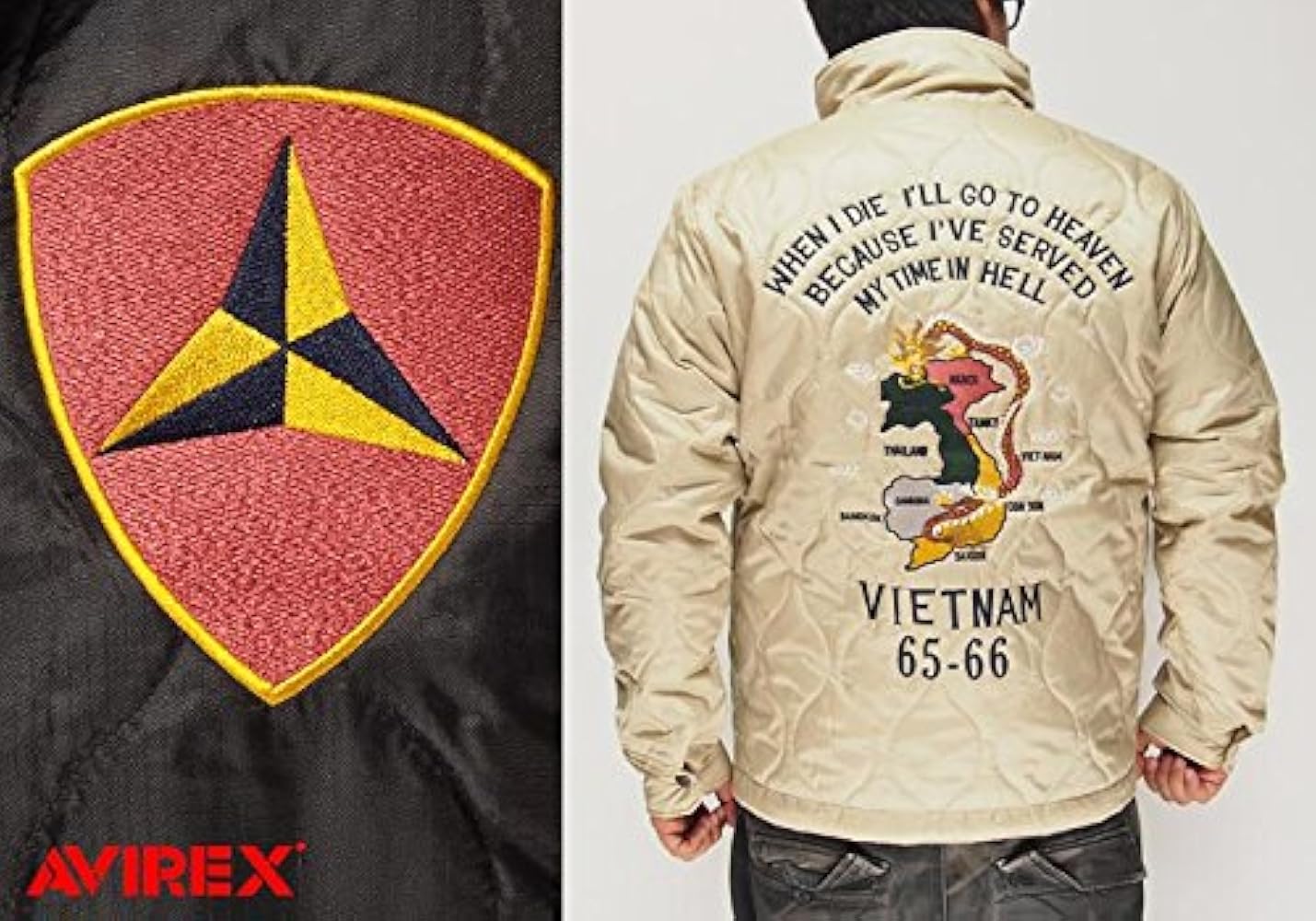 Amazon.co.jp: [アヴィレックス] 中綿キルティング ジャケット