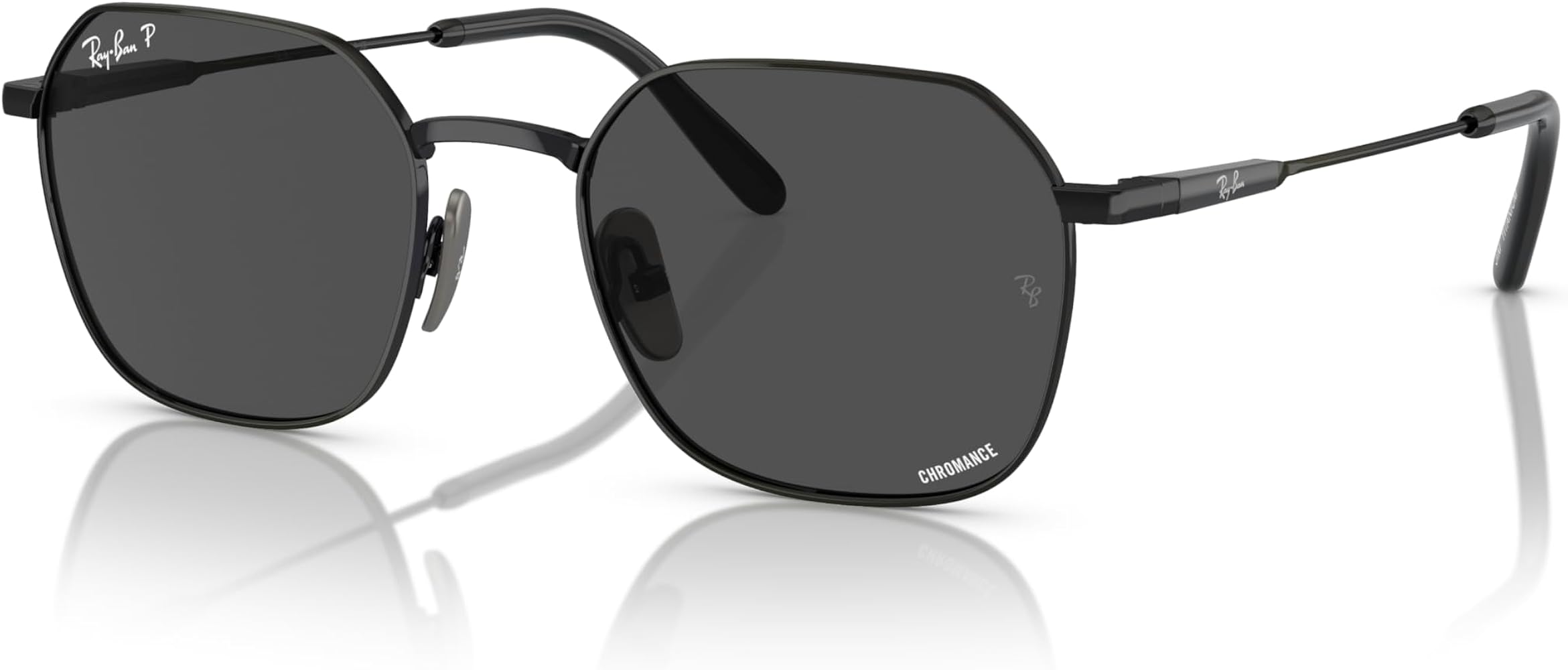 Amazon.com: Ray-Ban RB8094 Jim Titanium Chromance Sunglasses