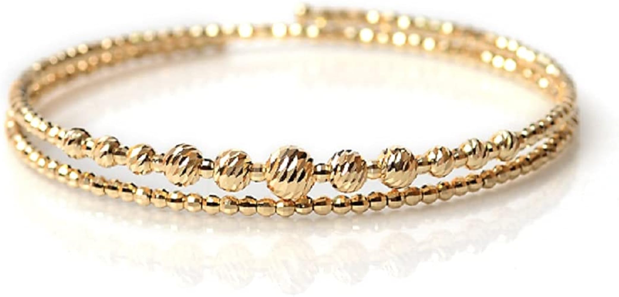 Amazon | k18 ブレスレット レディース 18金 バングル K18YG イエロー