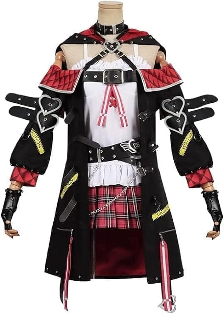 Amazon.co.jp: [楽コス]沙花叉クロヱ コスプレ 衣装 戦闘服 Vtuber 服