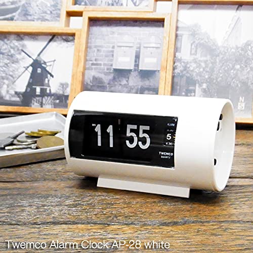 Amazon.co.jp: TWEMCO パタパタクロックCL AP-28-WH : Home & Kitchen