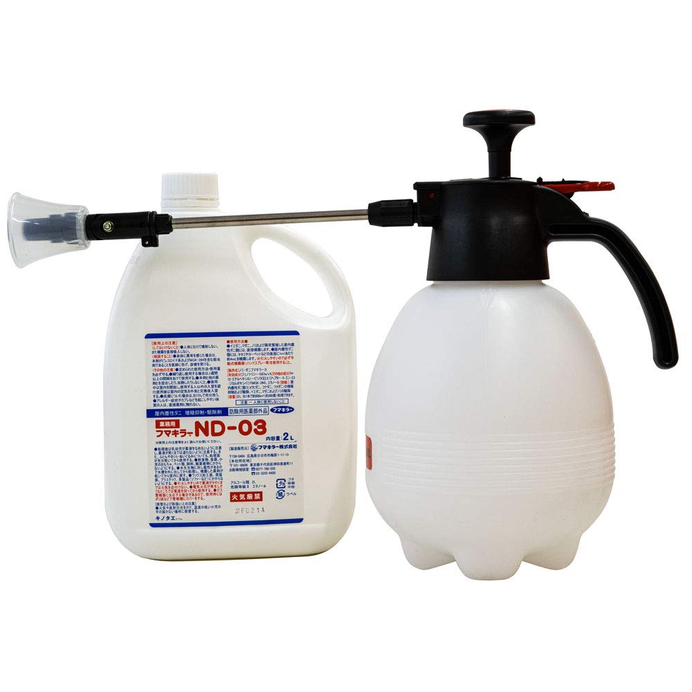 Amazon.co.jp: 【セット】 ノミ ダニ駆除用殺虫剤 ND-03（2L） ＋小型