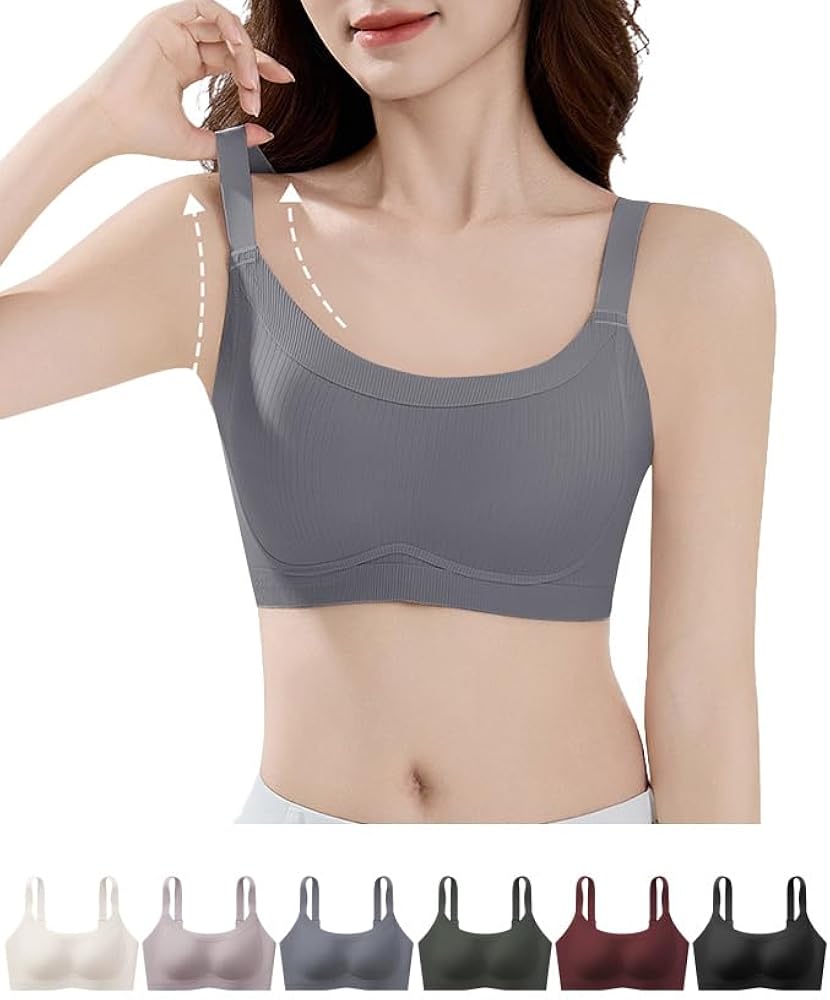 Amazon | [veimia] 胸を小さく見せるブラ小さく見せるブラ【薄型カップ