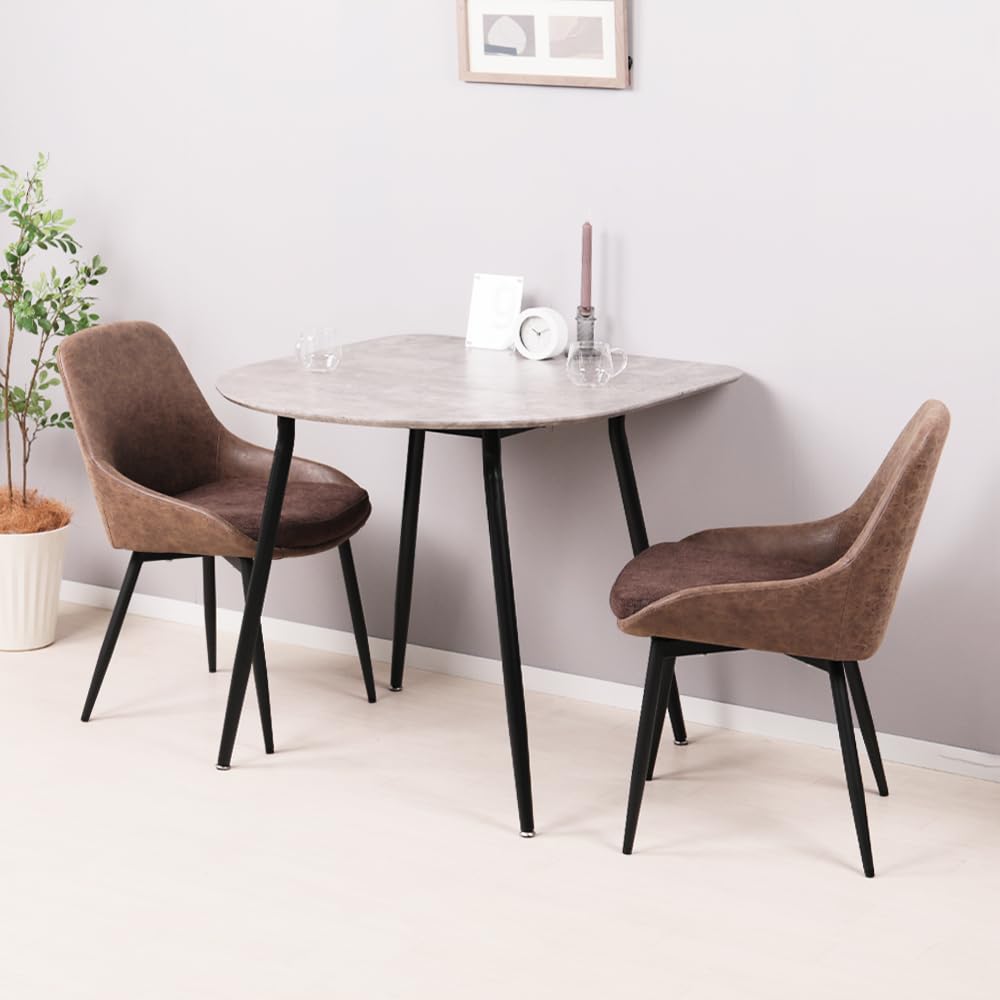 Amazon｜Mirai-Show ダイニングテーブルセット 2人用 半円 3点セット