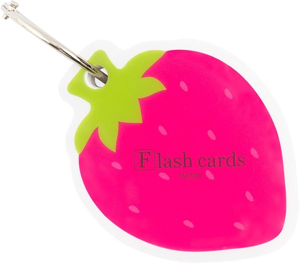 Amazon | ミドリ 単語カード イチゴ柄34197006 | 単語帳・単語カード
