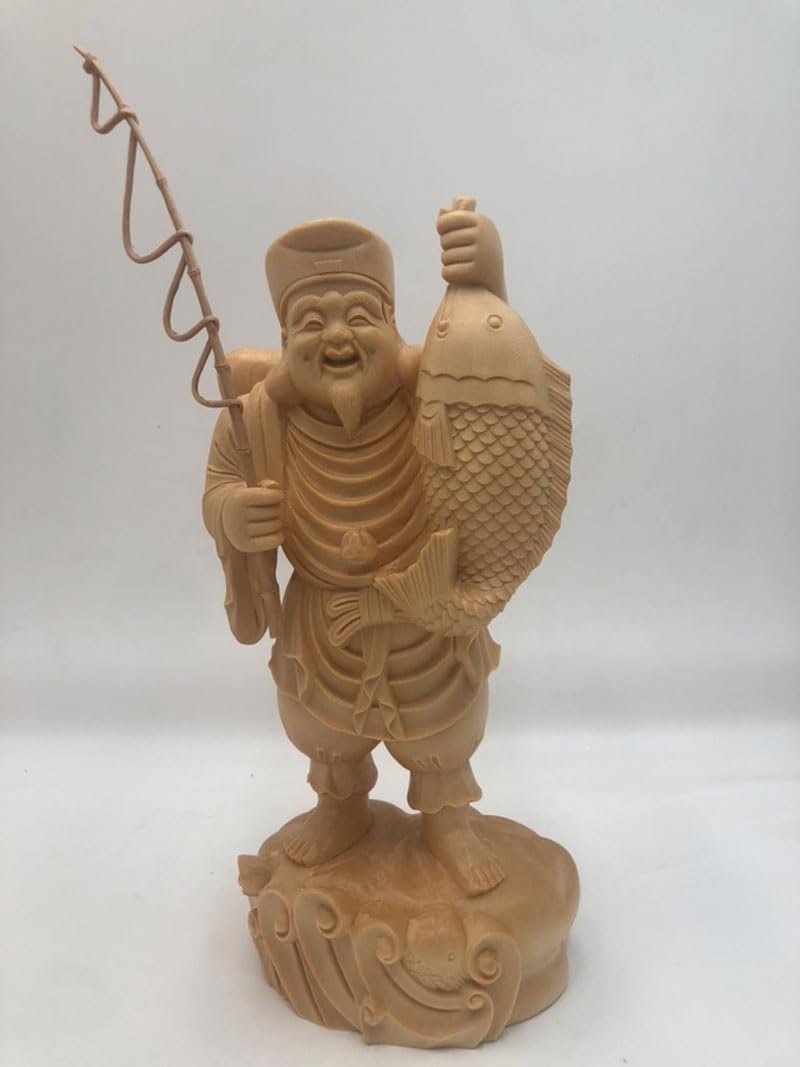 Amazon｜【dsdsad】恵比寿様大黒様のセット 木彫り仏像 □縁起物 置物