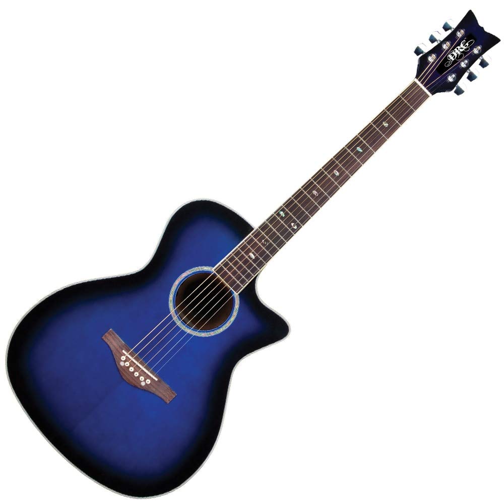 Amazon.com: Daisy Rock DR6278-A-U Wildwood A/E Guitar, Royal Blue