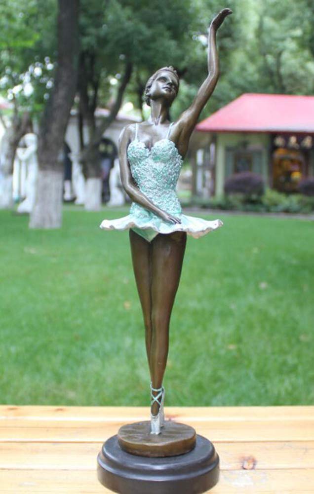 Amazon.co.jp: バレリーナ彫刻、アールデコ調のブロンズ彫刻ブロンズ像