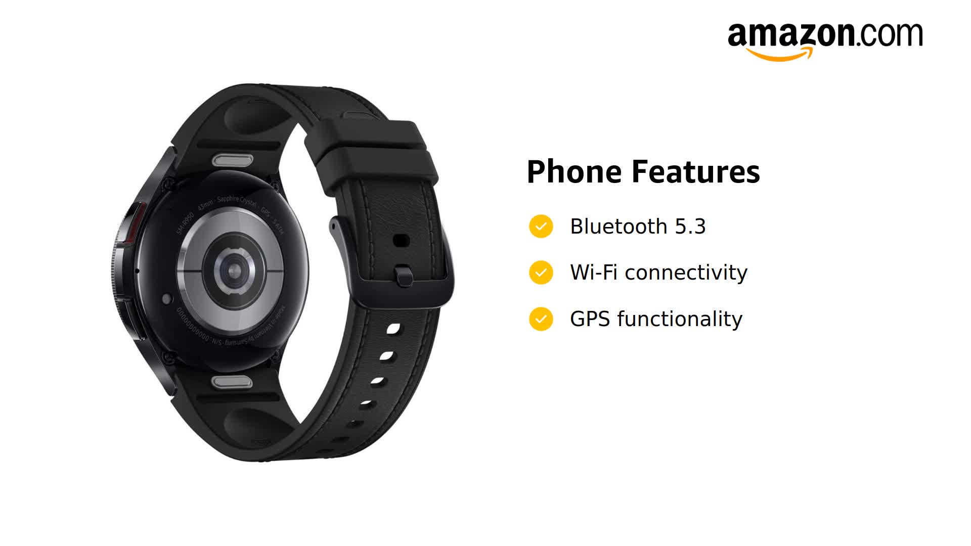 Amazon.com: Samsung Galaxy Watch 6 Classic 43mm Smartwatch with