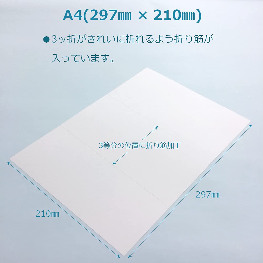 Amazon | ペーパーエントランス パンフレット用紙 A4 三つ折り 50枚