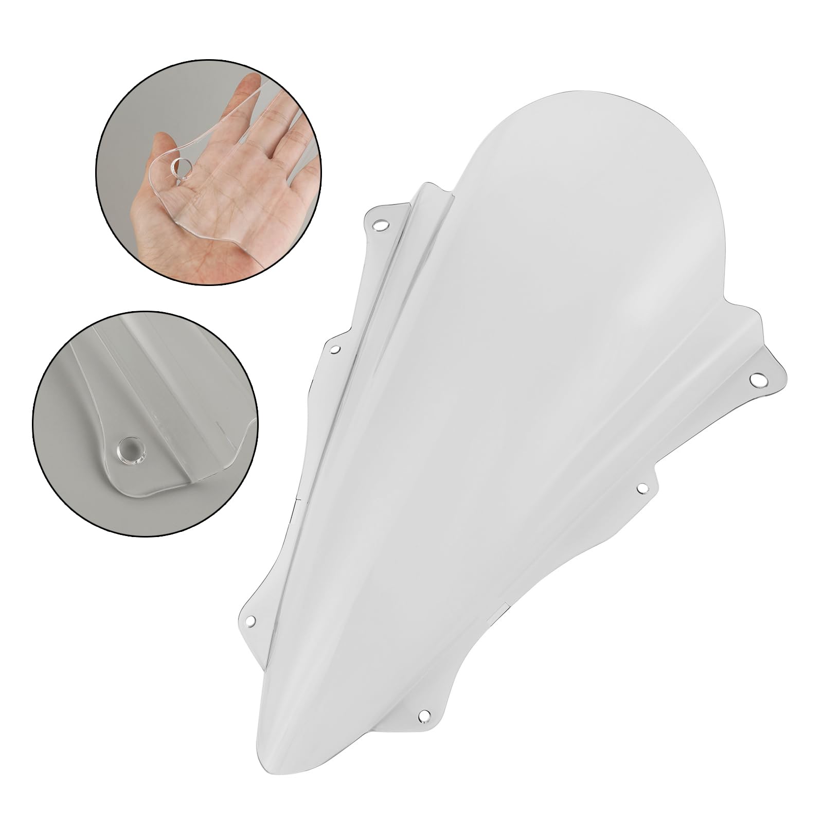 Amazon | Bruce & Shark(ブルース・サメ) スクリーン 風防 バイク 適用