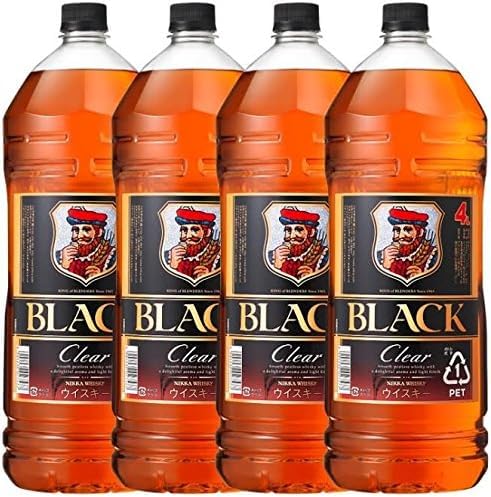 Amazon.co.jp: [4本セット] ブラックニッカ クリア 4000ml 37% 大容量