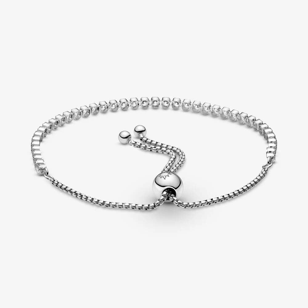Amazon.com: PANDORA Sparkling Slider Tennis Bracelet - Features