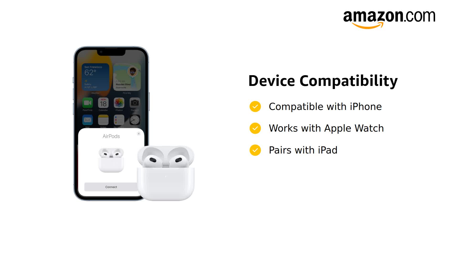 Amazon.com: Apple AirPods (3rd Generation) EarPods with Lightning