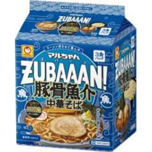 Amazon.co.jp: 東洋水産 マルちゃんZUBAAAN! 豚骨魚介中華そば 3食