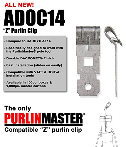 Amazon.com: Doc's Z-Purlin Clips for Angled Flanges 1/8