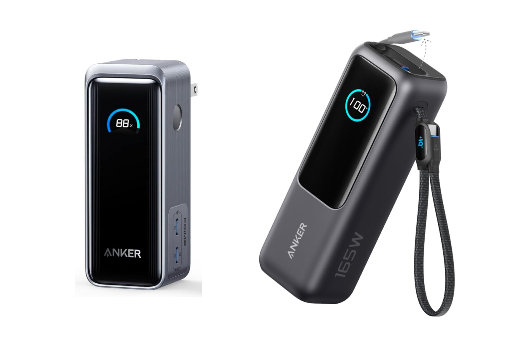 Amazon.com: Anker Prime 65W Power Bank with Built-in USB-C Cable