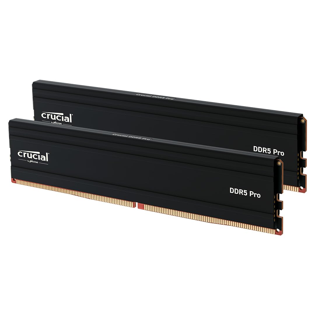 Crucial Pro 32GB DDR5 RAM Kit (2x16GB), 6000MHz (or 5600MHz or