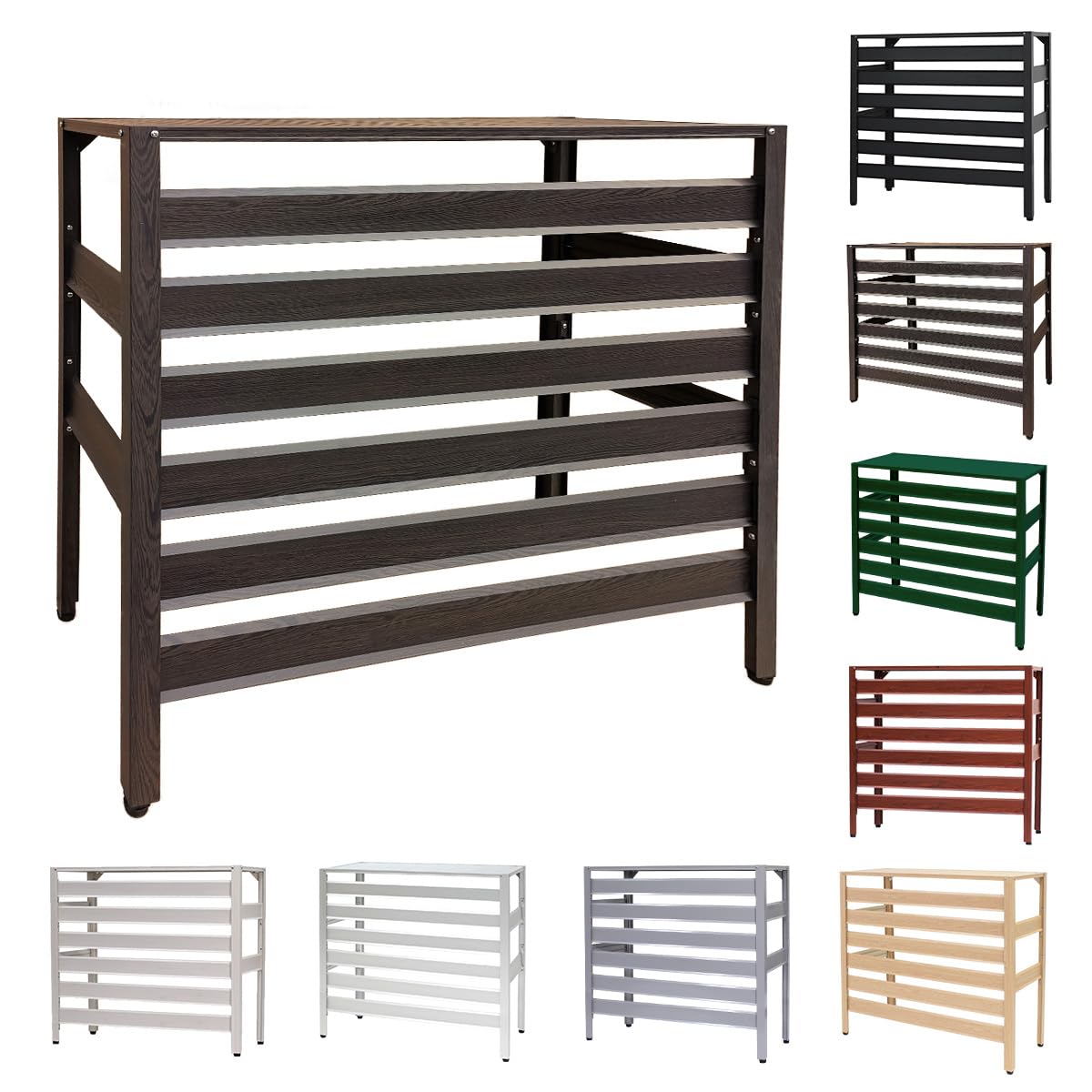 Amazon | アルマックス(Almax) アルミ製 室外機カバー (ダークブラウン