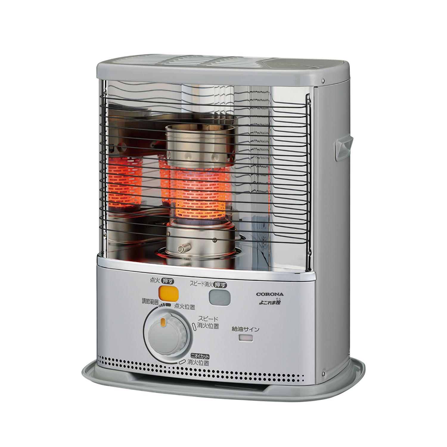 Amazon.co.jp : コロナ CORONA ポータブル石油ストーブ シルバー 主に7