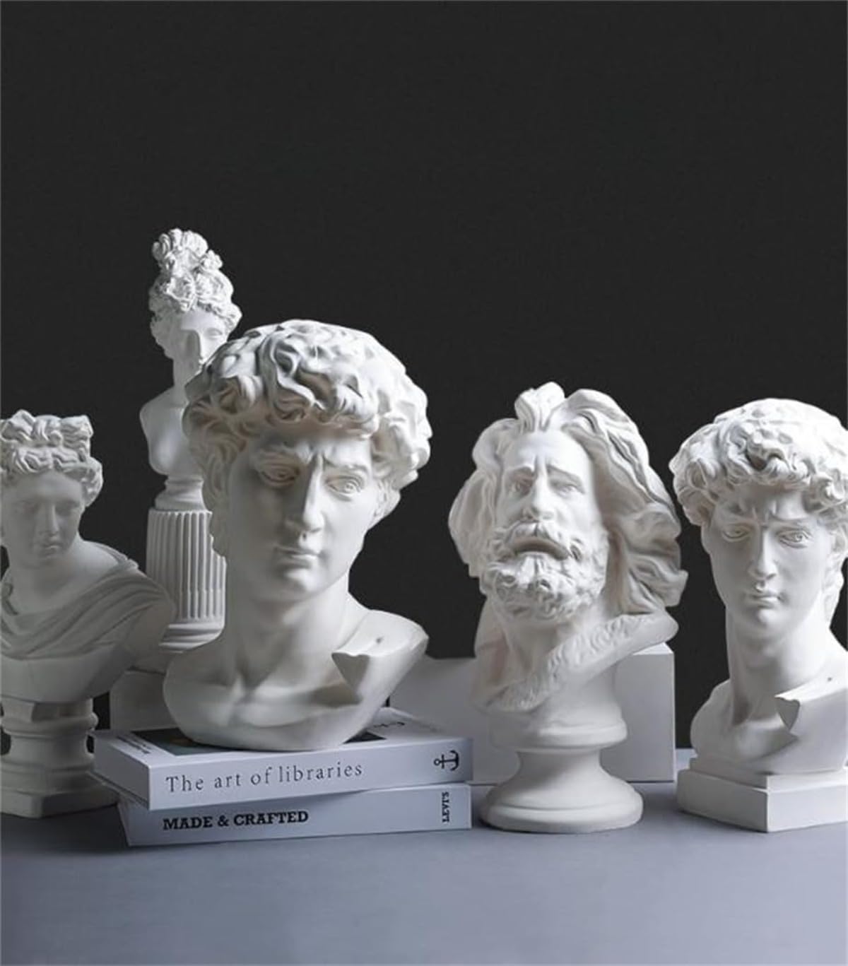 Amazon.co.jp: Geyaziu 石膏像 胸像 人物像 置物 デビッド像 石膏像風