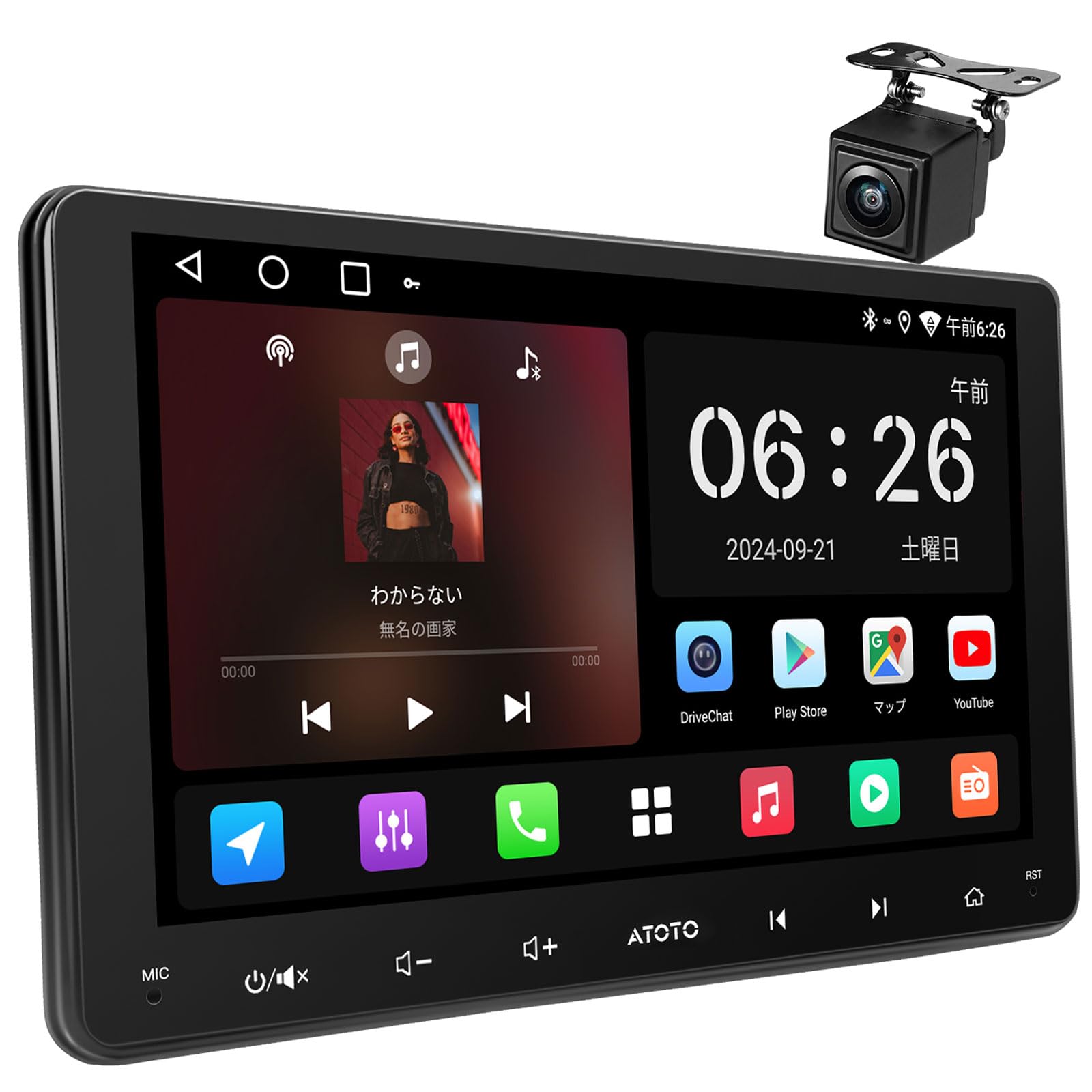 Amazon.co.jp: [9インチ] ATOTOZONE A5L Androidナビ2DINディスプレイ