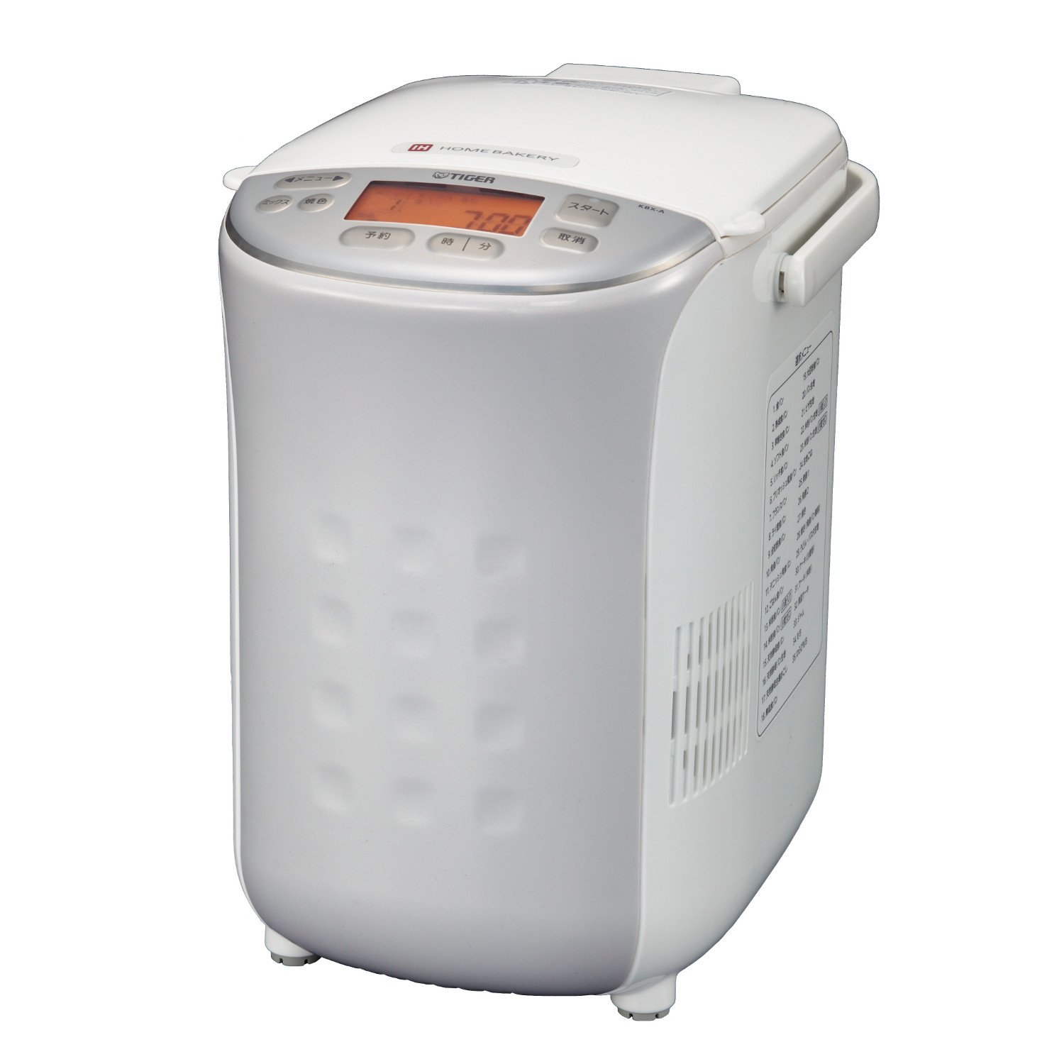 Amazon | TIGER IHホームベーカリー やきたて 1斤サイズ KBX-A100-W