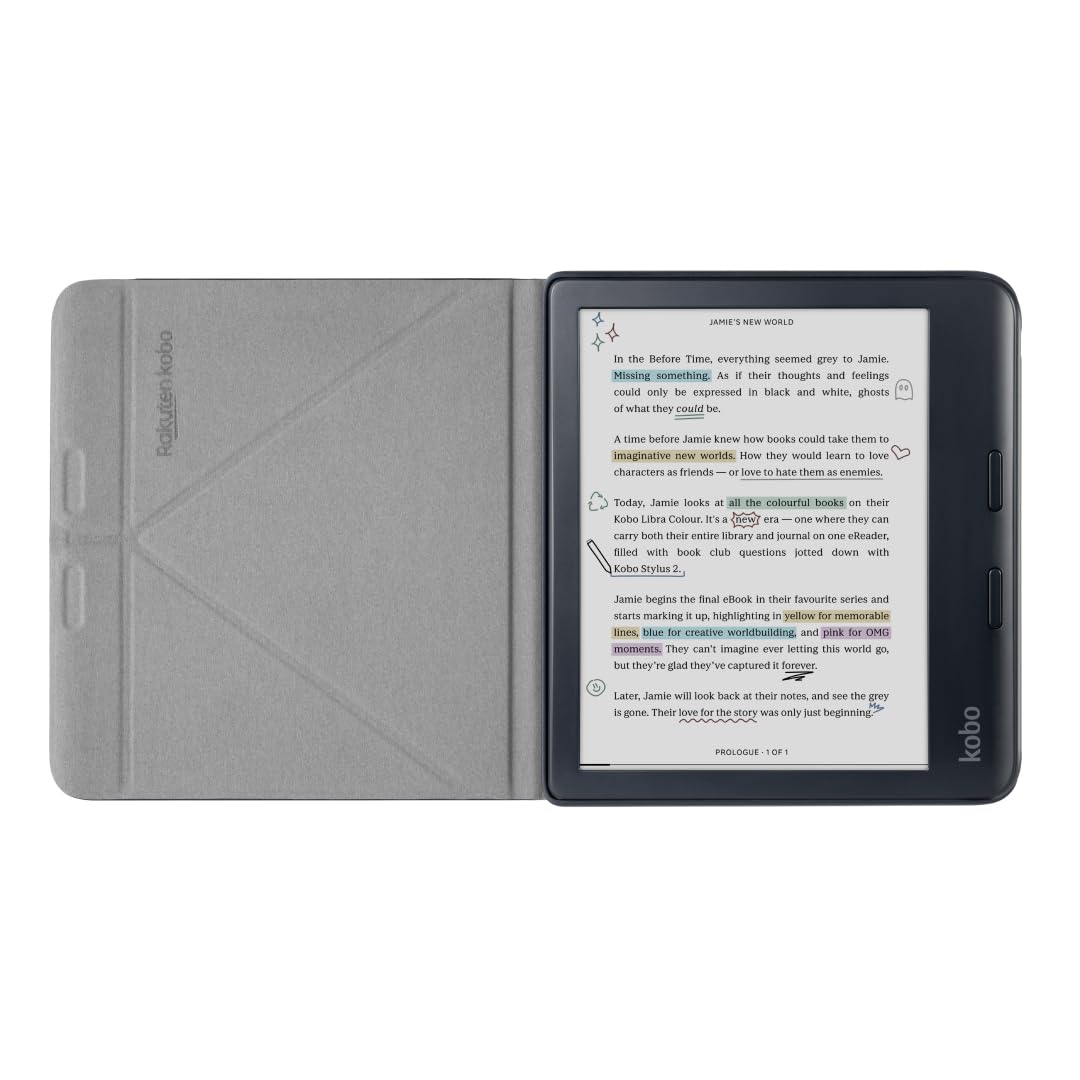 Amazon.com: Kobo Libra Colour SleepCover Case | Black | Sleep/Wake