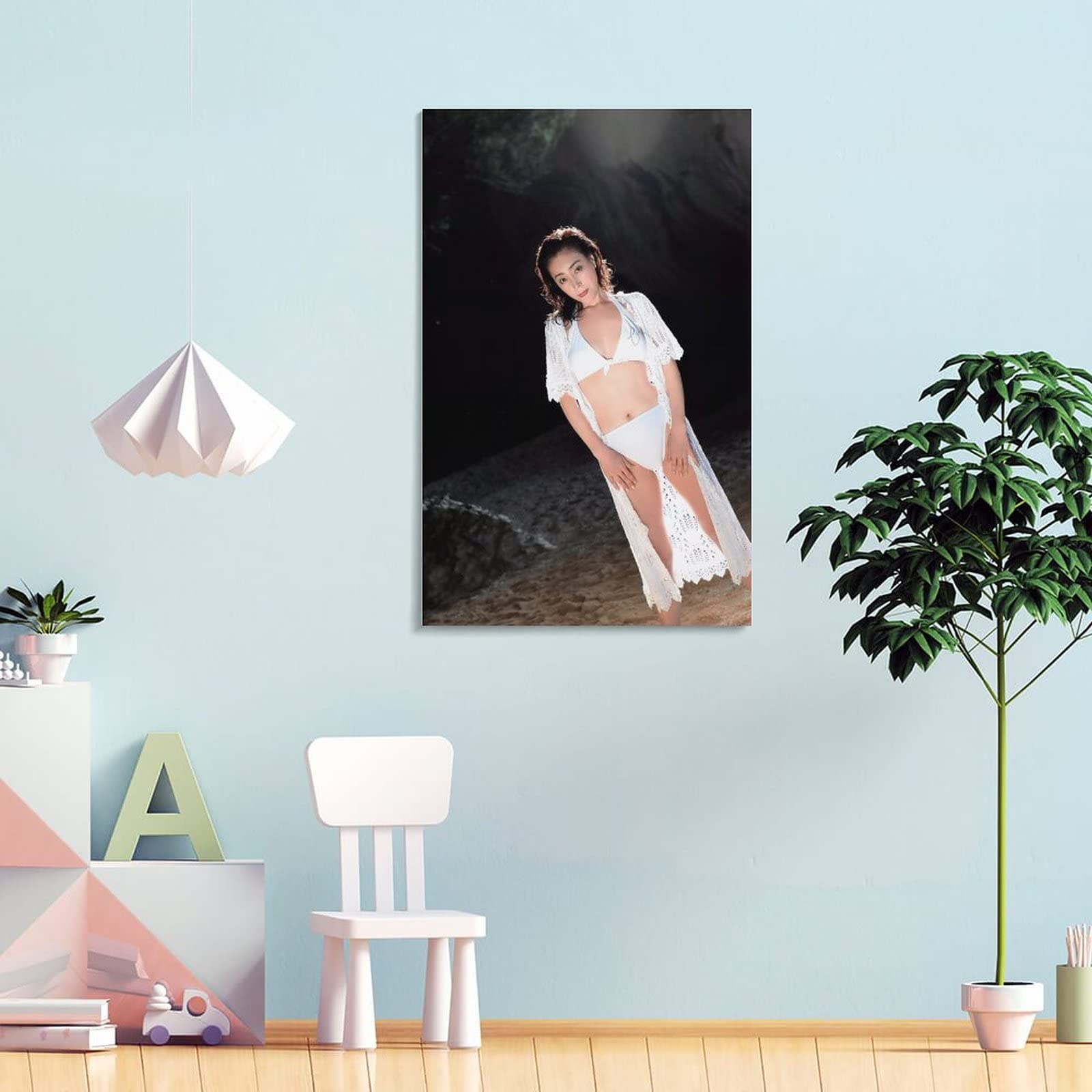 Amazon.co.jp: MIPOPS柏原芳恵写真ポスター キャンバス 芸術 ポスター