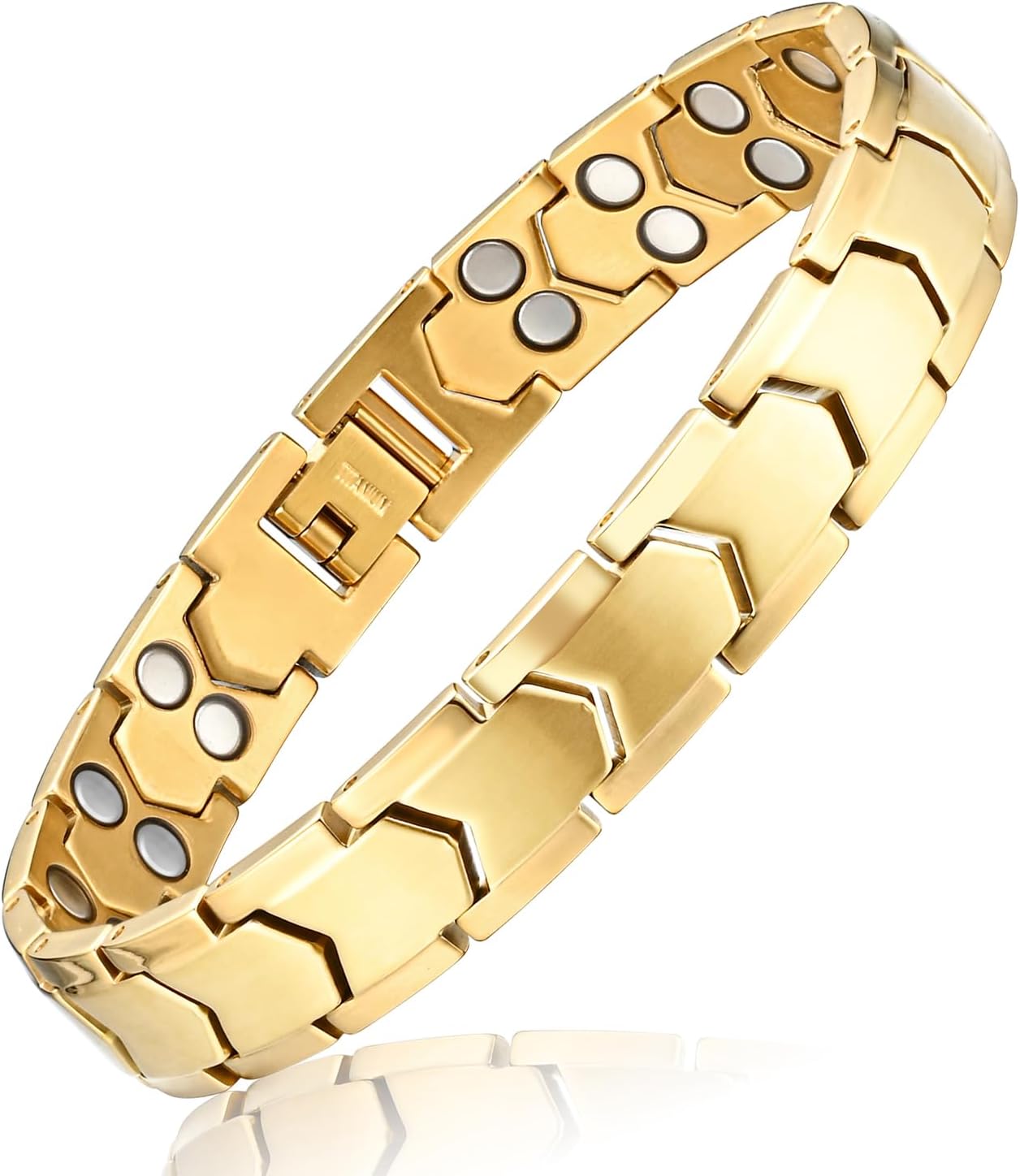 Amazon.co.jp: [Apocalyptic-K] チタン磁性ブレスレット、（軽）メンズ