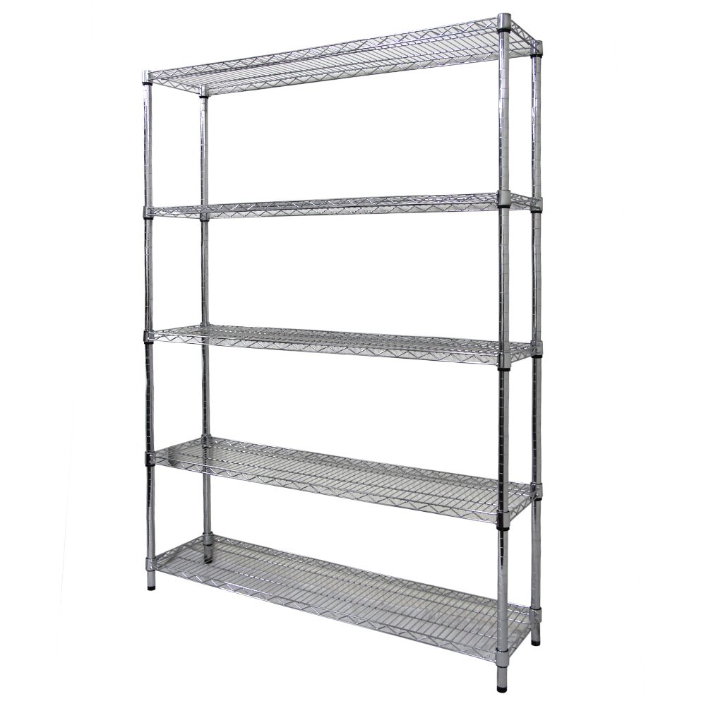 Amazon｜WEIMALL スチールラック 5段 幅120×奥行30×高さ180cm メタル