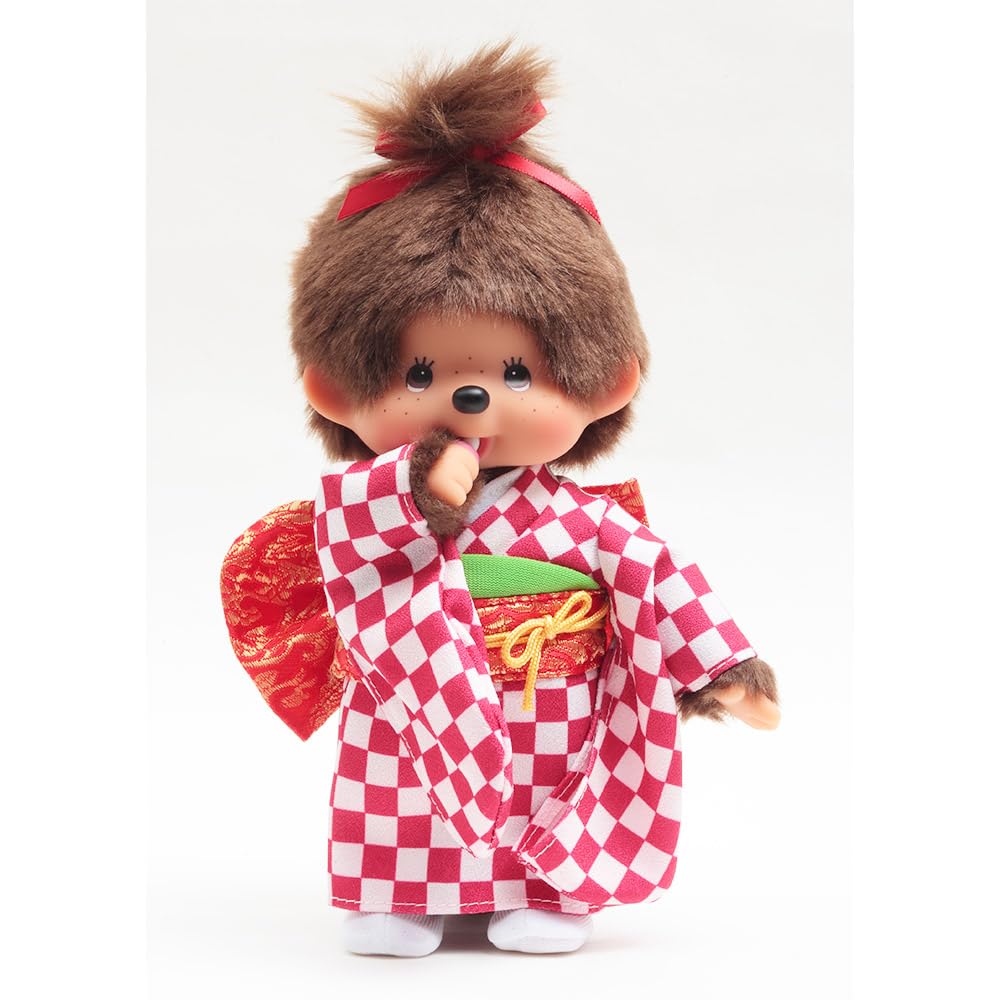 Amazon.co.jp: 久月official オリジナル お着物姿モンチッチ 女の子