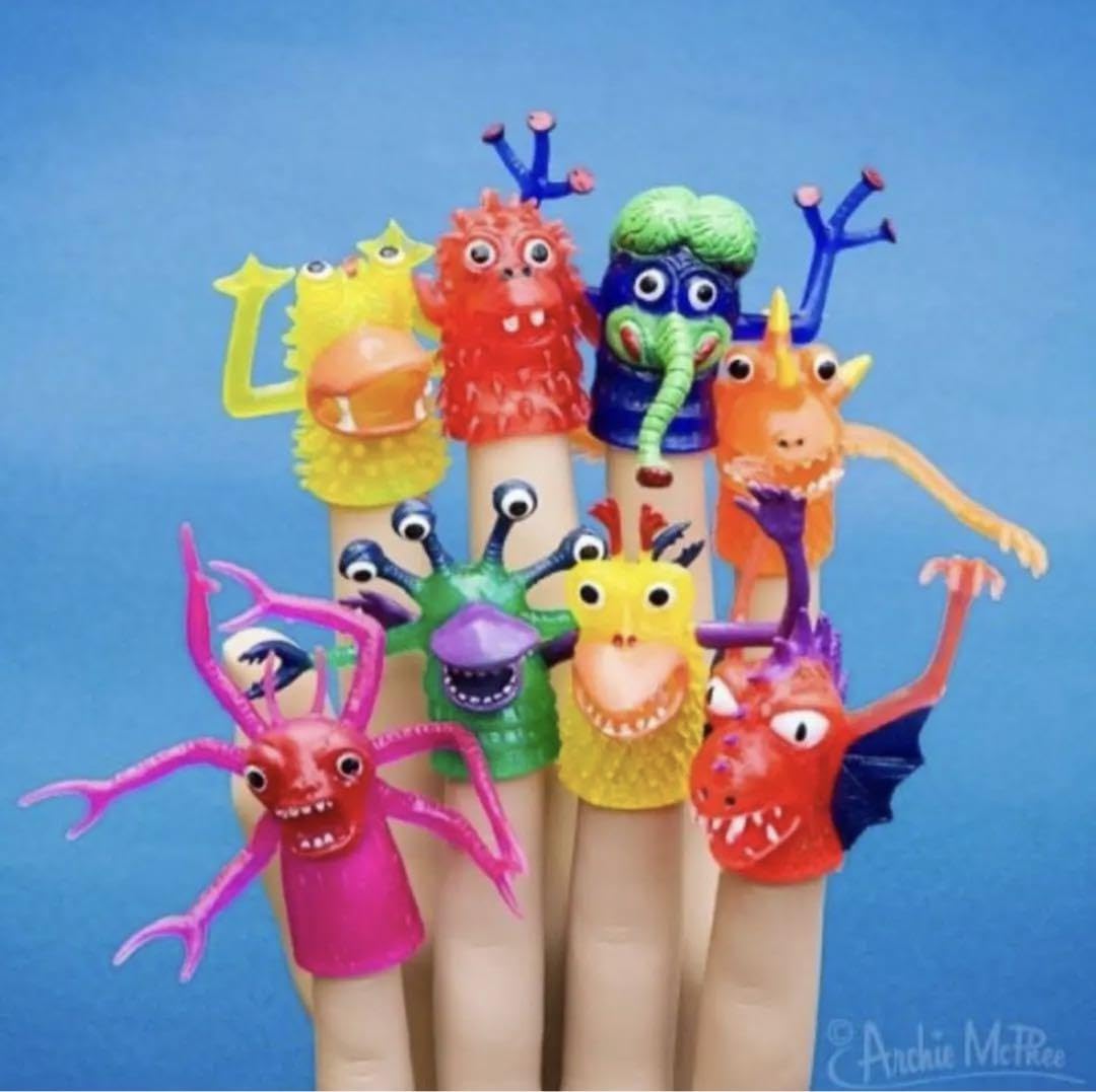 Amazon.co.jp: No.9615 モンスター フィンガーパペット 指人形 8個
