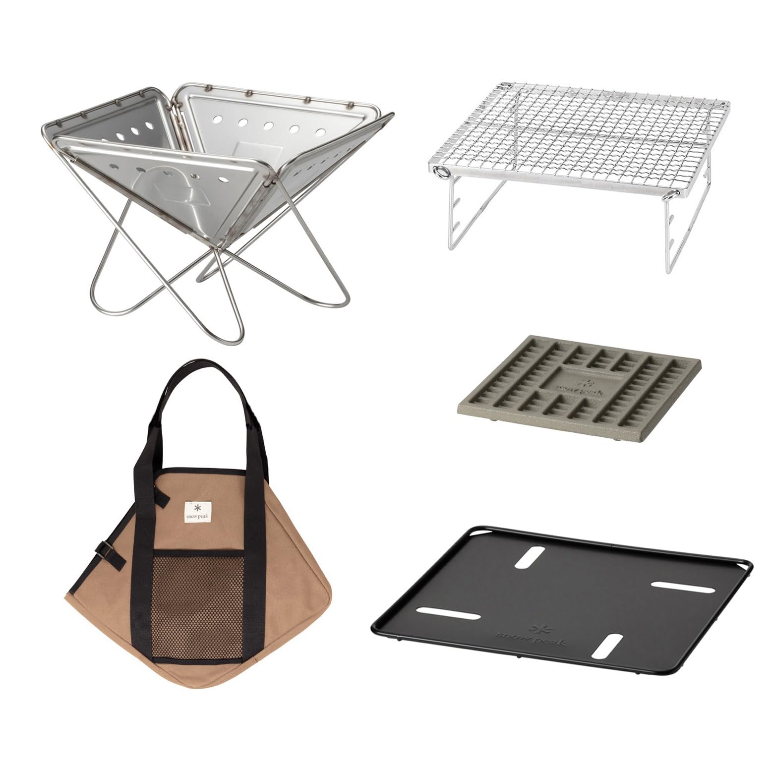 Amazon | snowpeak 焚火台S グリルネット 5点セット | Snow Peak