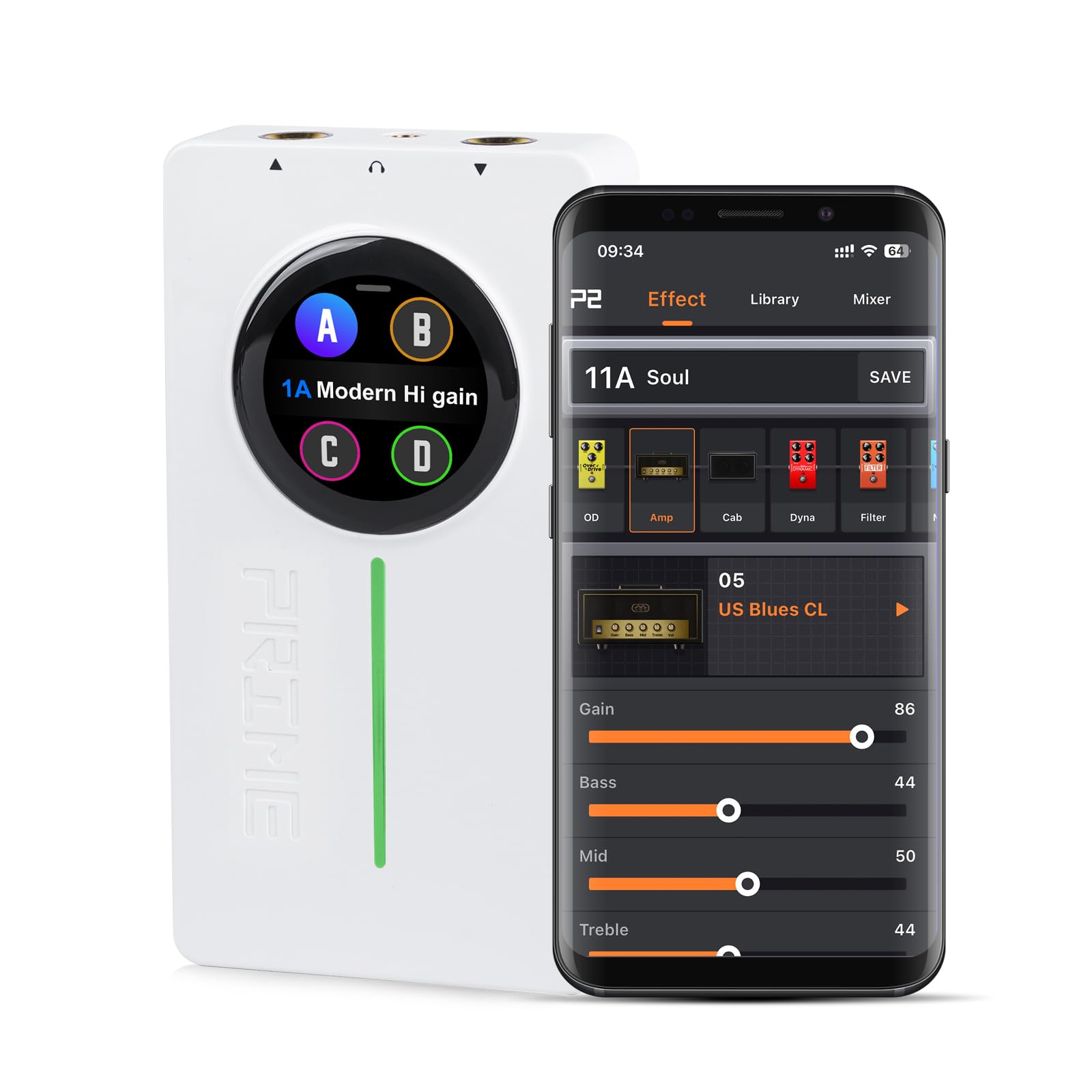 Amazon.com: MOOER Prime P2 Intelligent Guitar Multi Effects Pedal