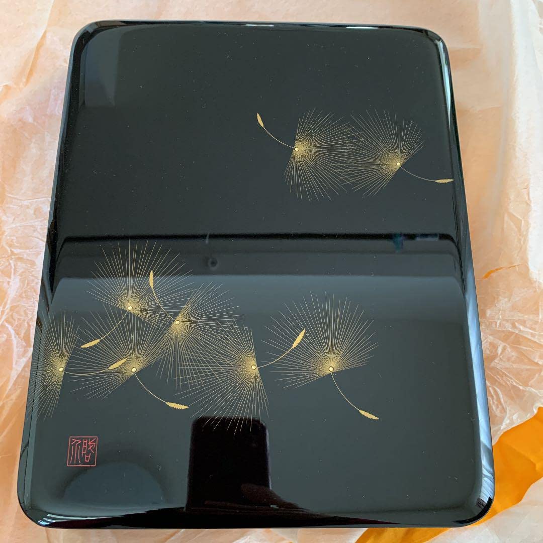 Amazon.co.jp: 輪島塗 小西啓介 飛花沈金 硯箱 木箱付(、) : 文房具