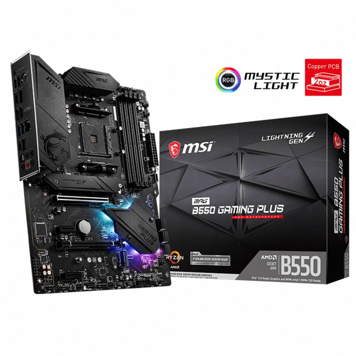 Amazon.com: MSI MPG AMD B550 Gaming Plus Socket AM4 ATX DDR4-SDRAM