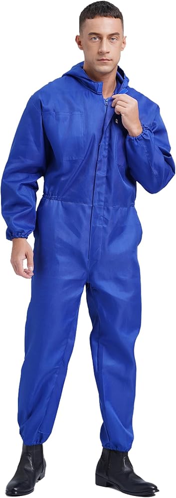 Amazon.com: Yihuimin Men's Zipper Up Oversize Coverall Auto