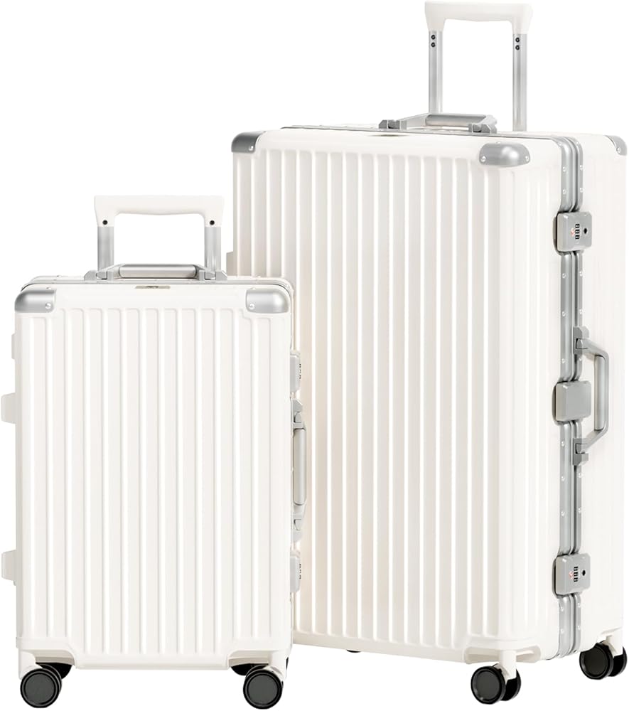 Amazon.com | AnyZip Luggage Sets 2 Piece Aluminum Frame Carry On
