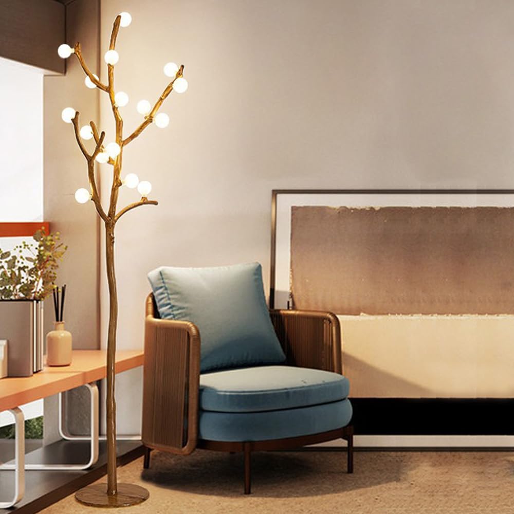 Amazon.co.jp : hofphd 枝フロアライト 樹脂フロアスタンド 16灯 LED