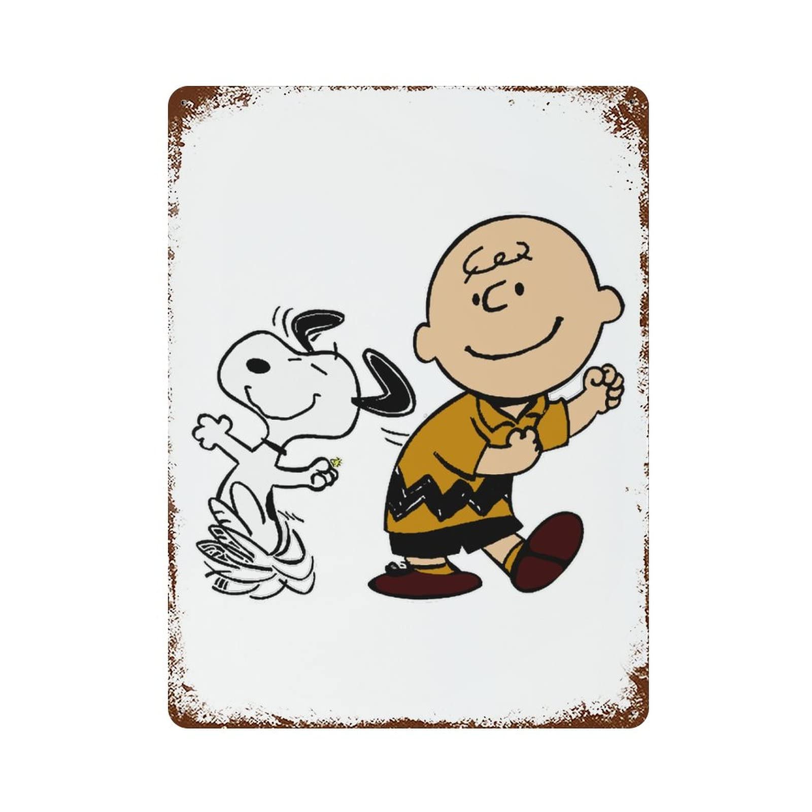 Amazon | メタルプレート スヌーピー チャーリーブラウン ブリキ看板