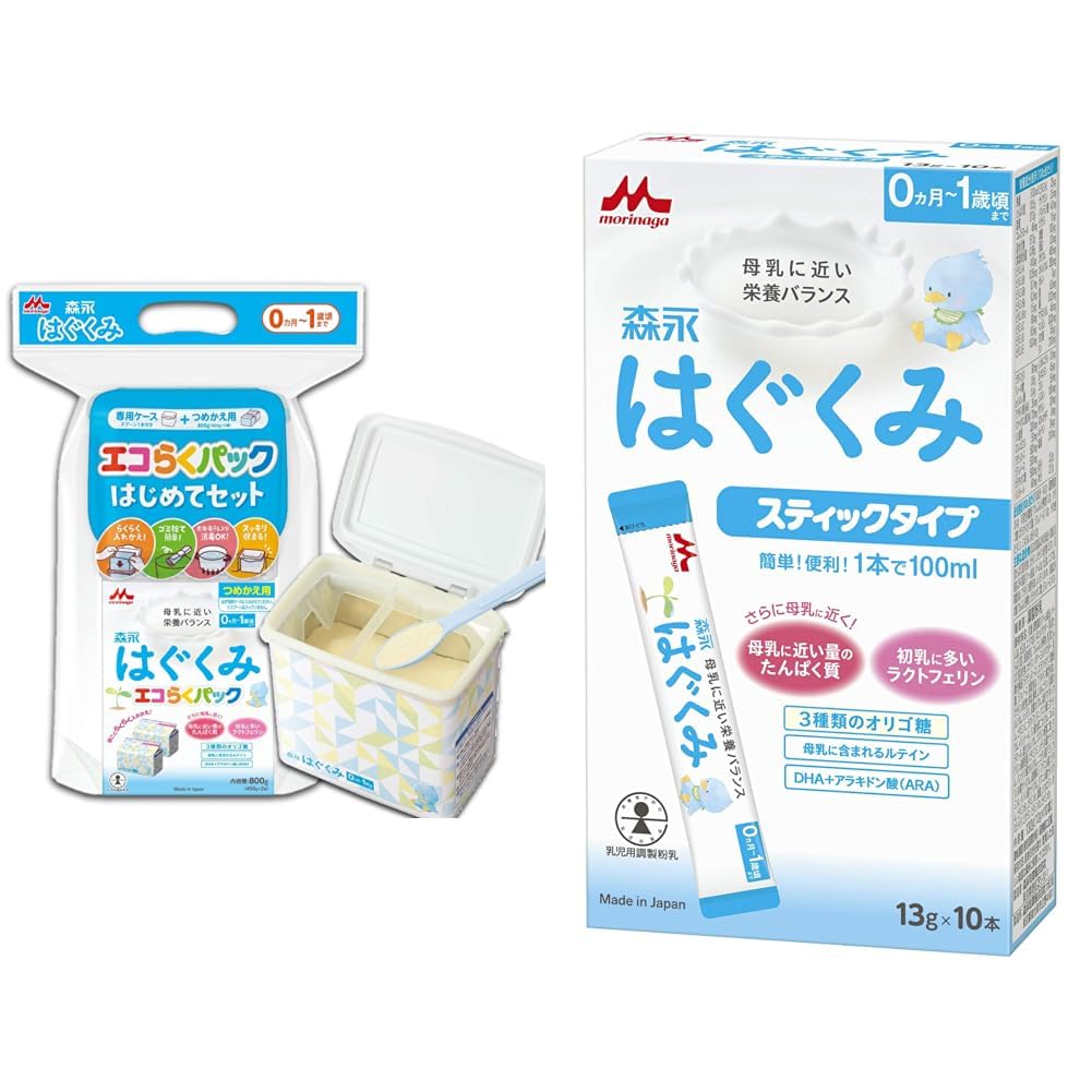 Amazon.co.jp: 【セット買い】森永 はぐくみ エコらくパック はじめて
