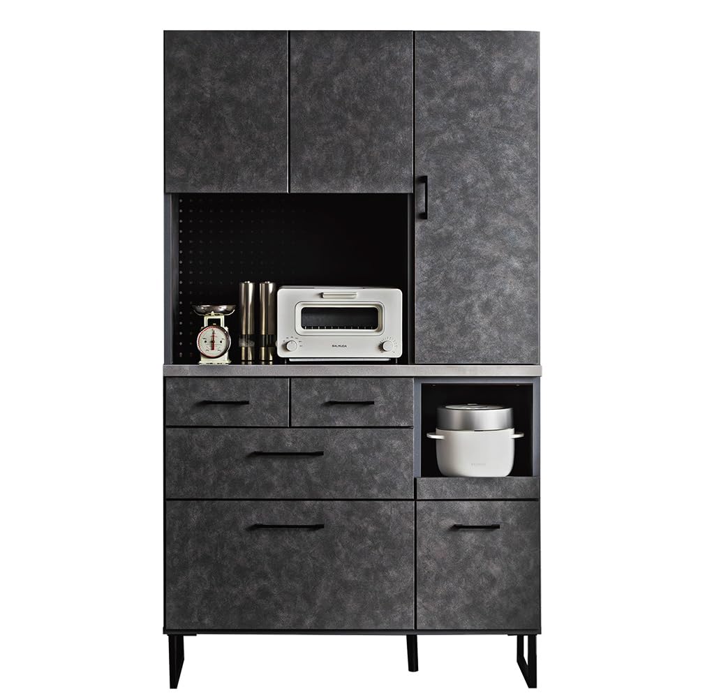 Amazon.co.jp: アルファタカバ 食器棚 キッチンボード レンジ台 幅