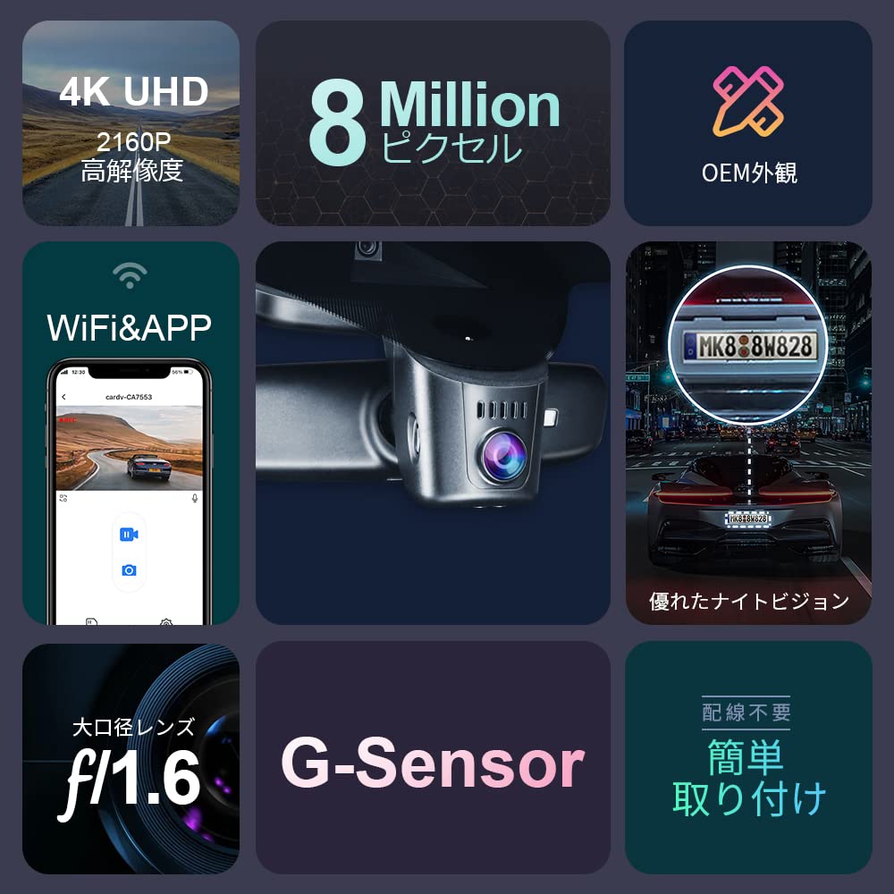 Amazon.co.jp: ドライブレコーダー アウディ 専用(タイプA白) 2019