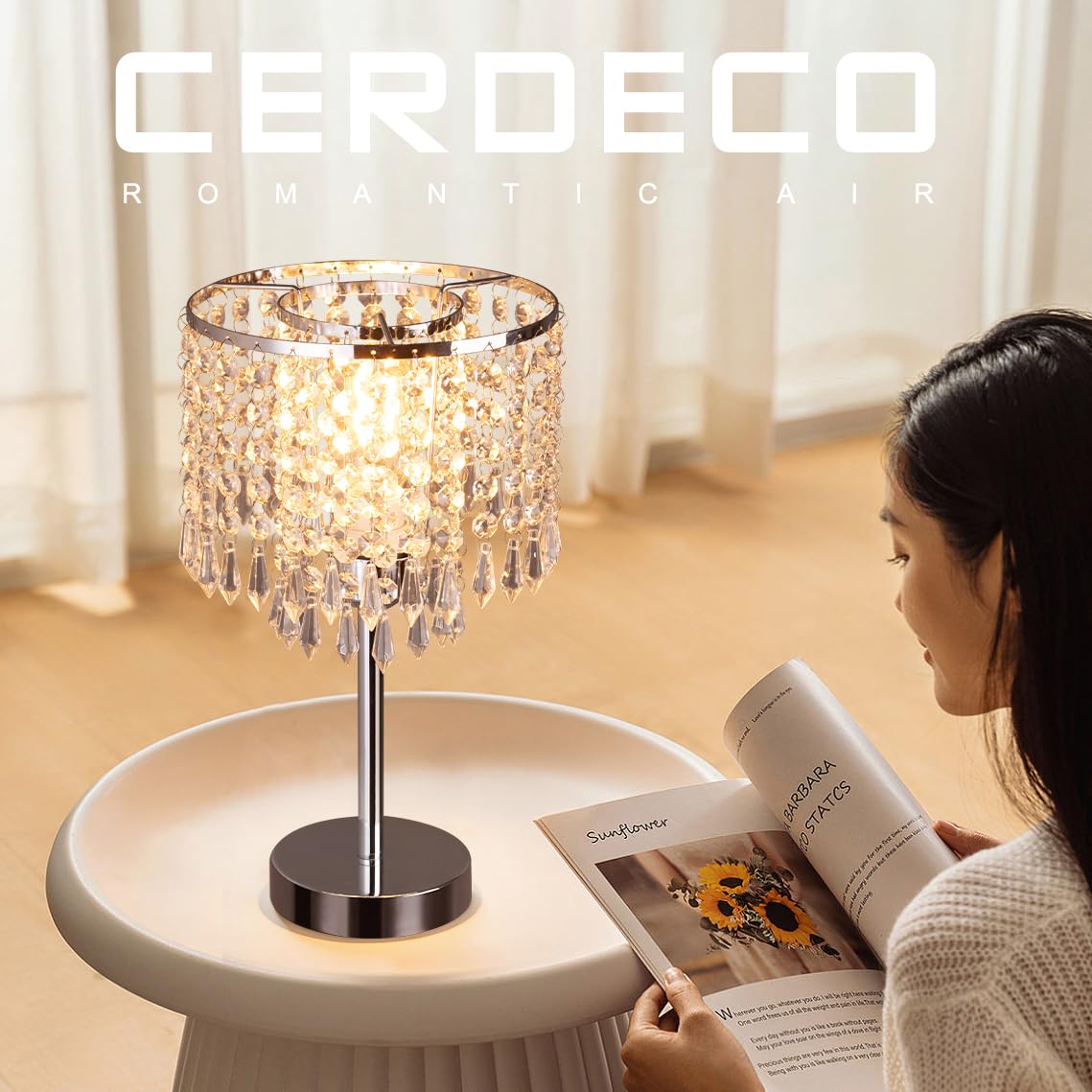 Amazon.co.jp : Cerdeco 華やかなクリスタル エレガントなテーブル