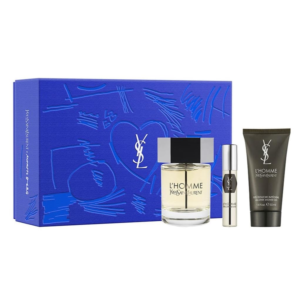 Amazon.com : YVES SAINT LAURENT L'Homme 3-Pcs Gift set (Eau de