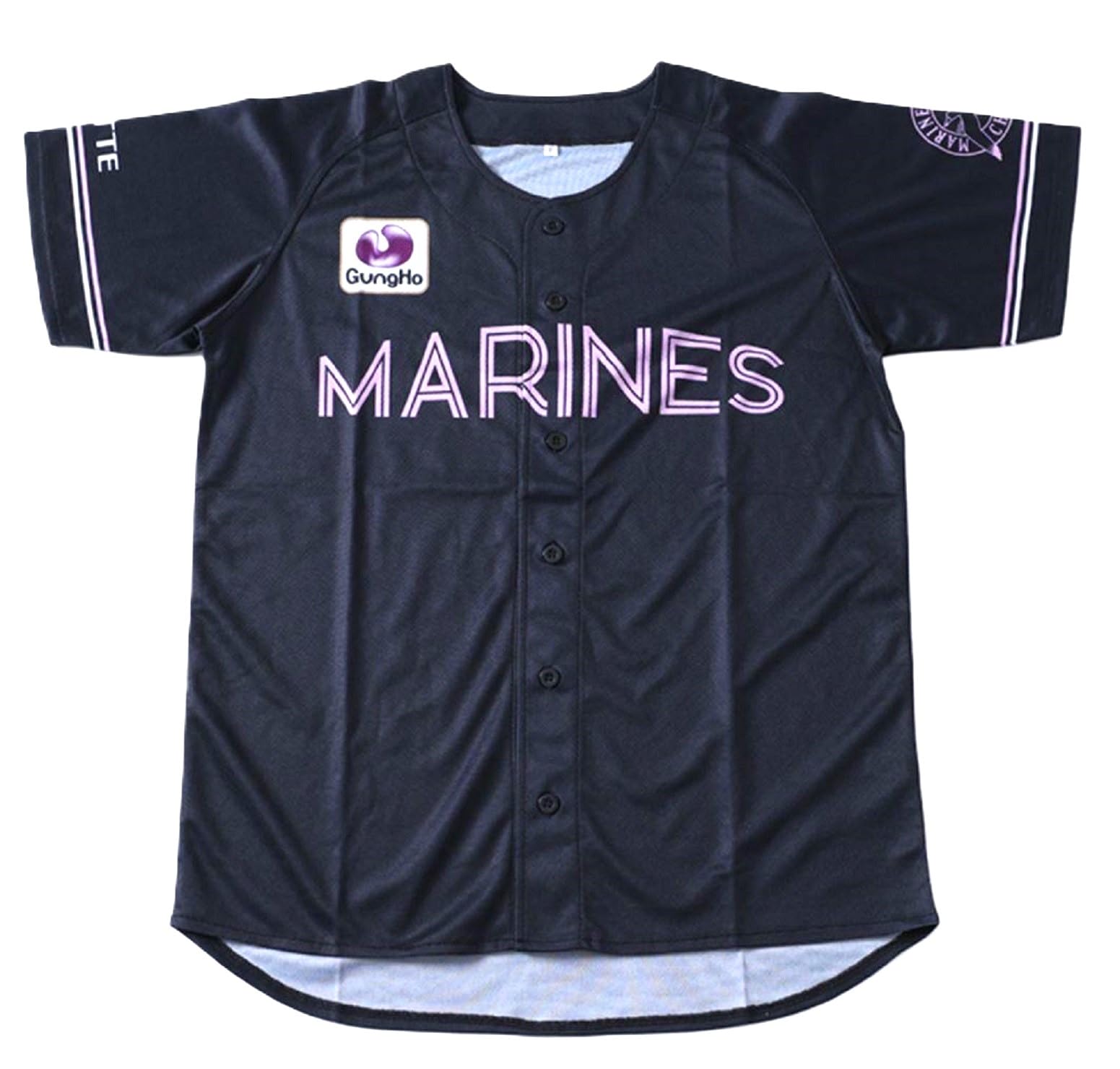 Amazon.co.jp: 千葉ロッテ マリーンズ ユニフォーム ブラックサマー