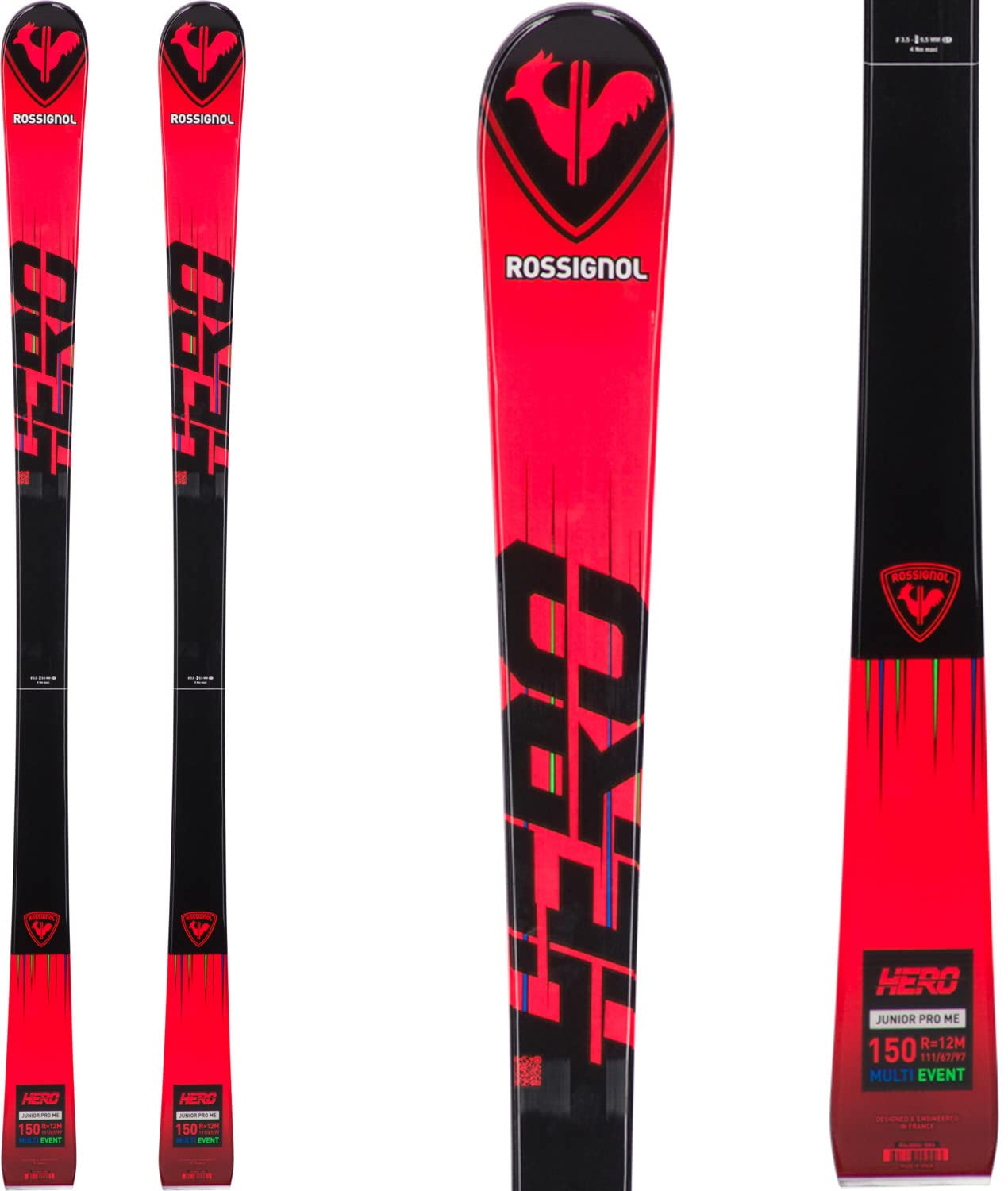 Amazon.com: Rossignol Hero Jr Multievent Kids Skis 130cm
