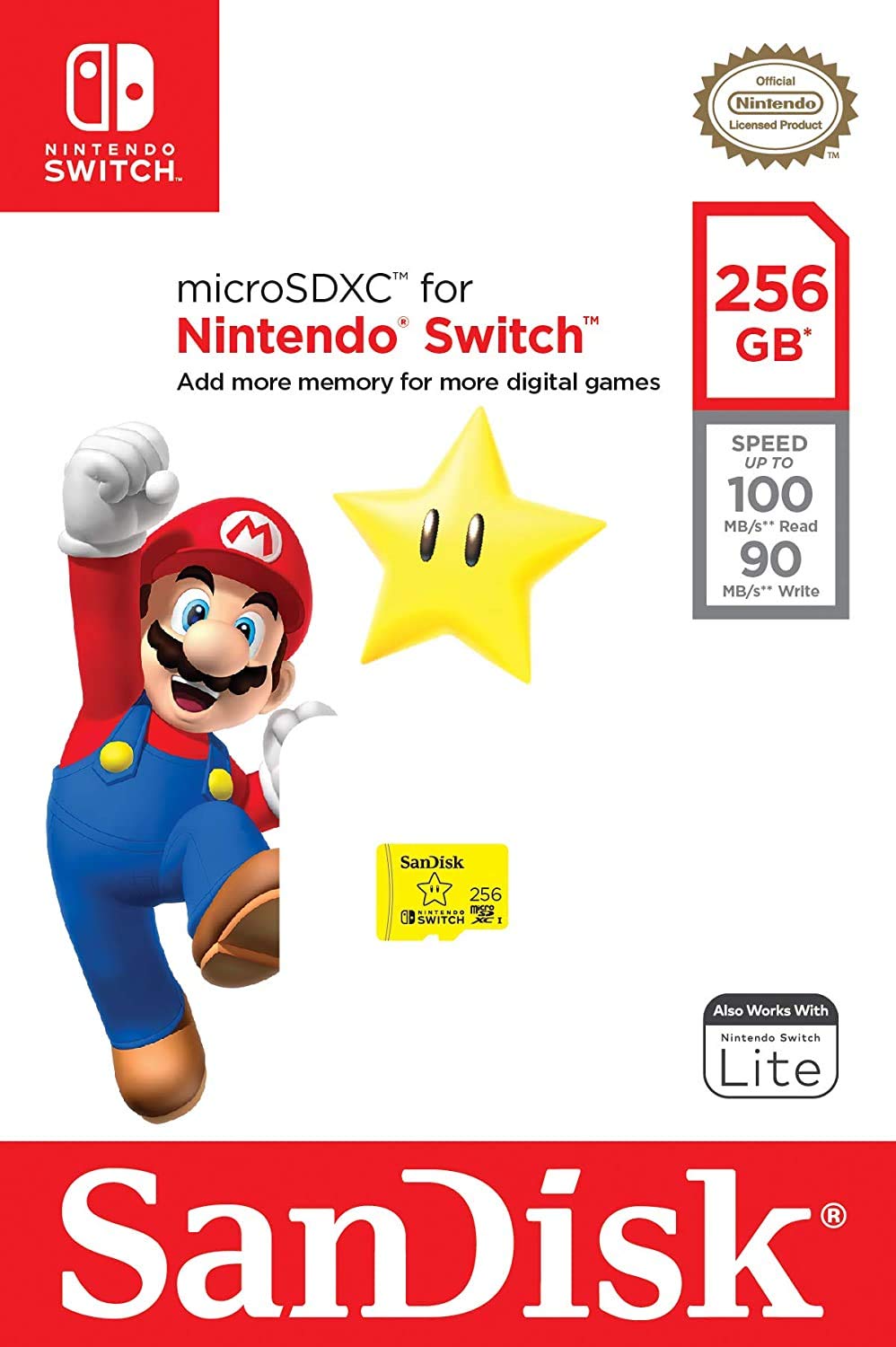 Amazon | SanDisk 256GB MicroSD Nintendo Switch Micro SDXCメモリー