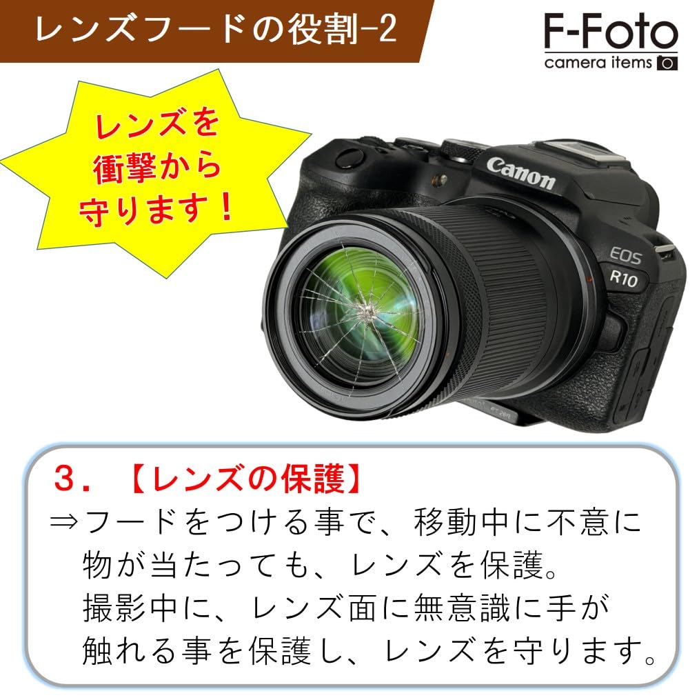 Amazon | F-Foto EW-43 レンズフード (対象レンズ：Canon EF-M22mm F2